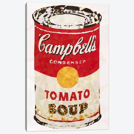 Campbell's Soup Can Derezzed Canvas Print #DMS19} by 5by5collective Canvas Art