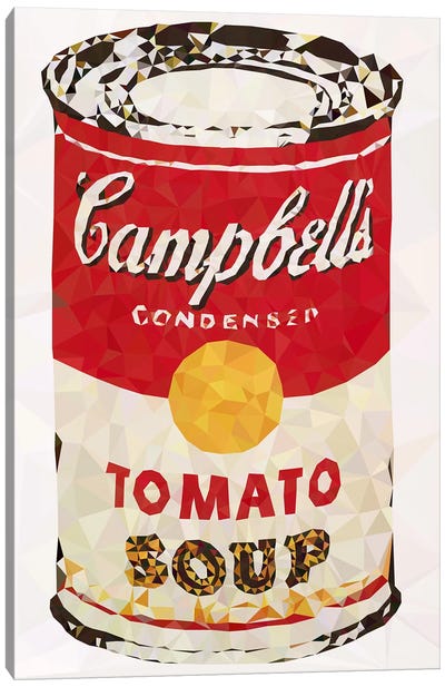 Campbell's Soup Can Derezzed Canvas Art Print - Kitchen Art Collection