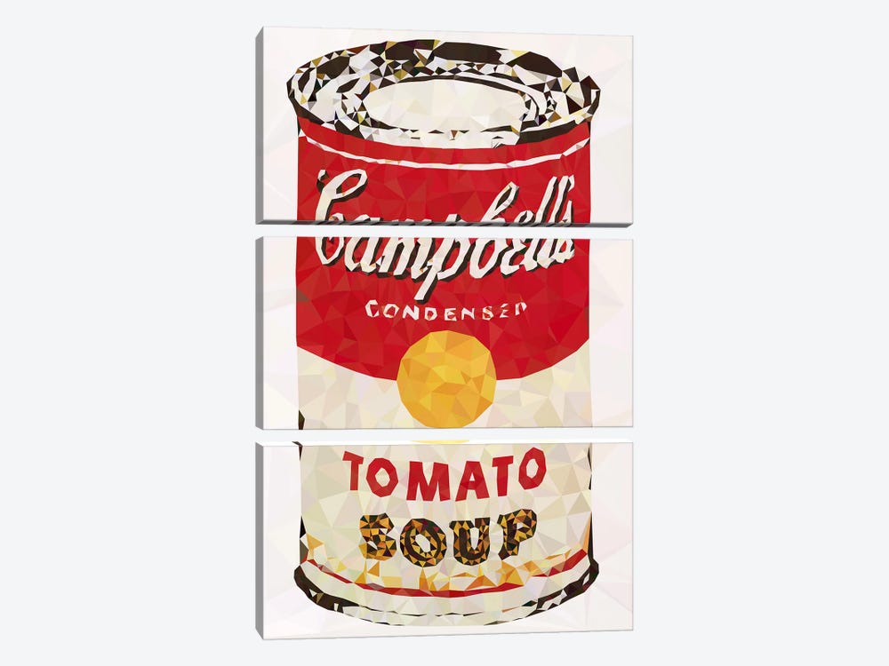 Campbell's Soup Can Derezzed by 5by5collective 3-piece Art Print