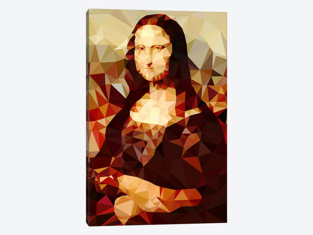 Mona Lisa Derezzed by 5by5collective 1-piece Canvas Print