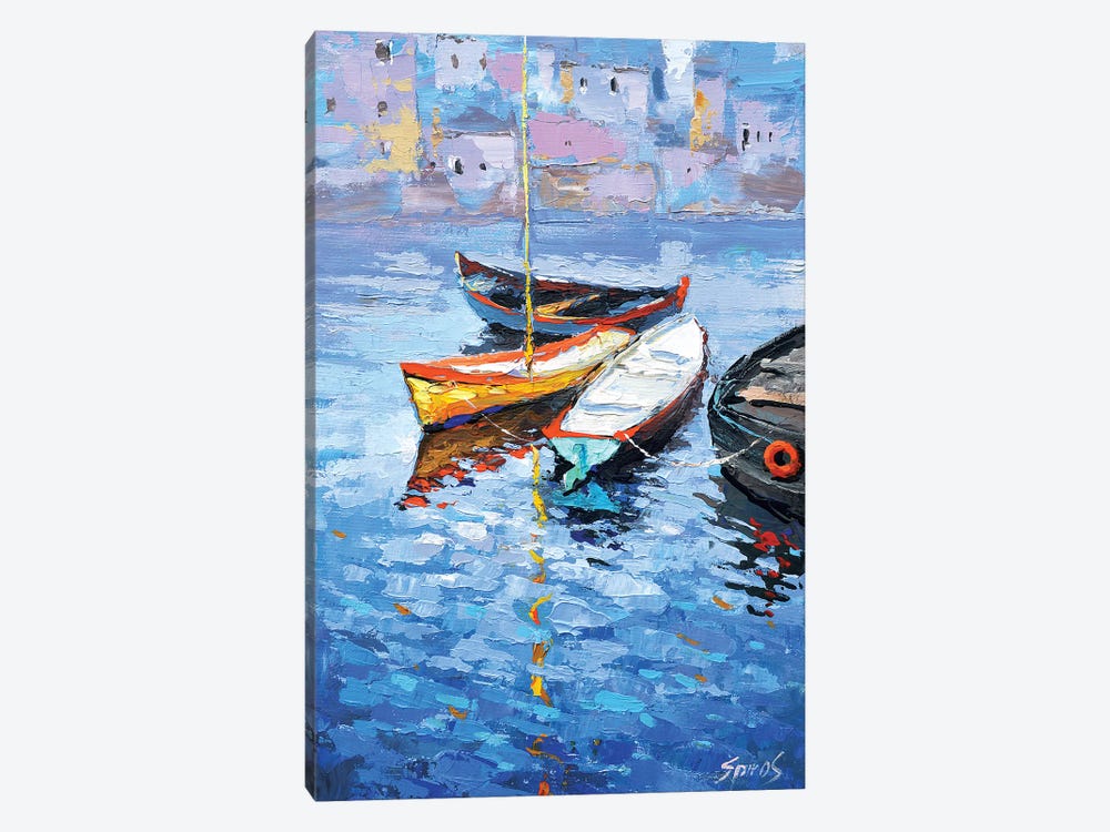 Lonely Boats by Dmitry Spiros 1-piece Canvas Wall Art