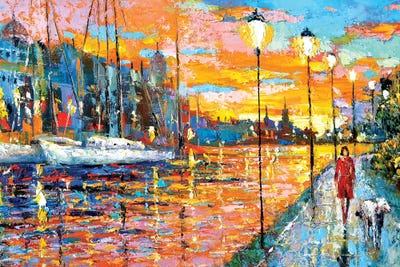 Magical Sunset by Dmitry Spiros framed canvas print