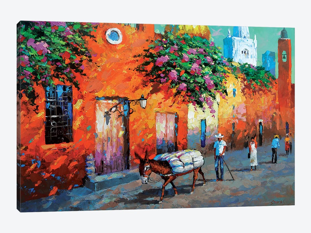 Mexican Caslle by Dmitry Spiros 1-piece Canvas Art Print