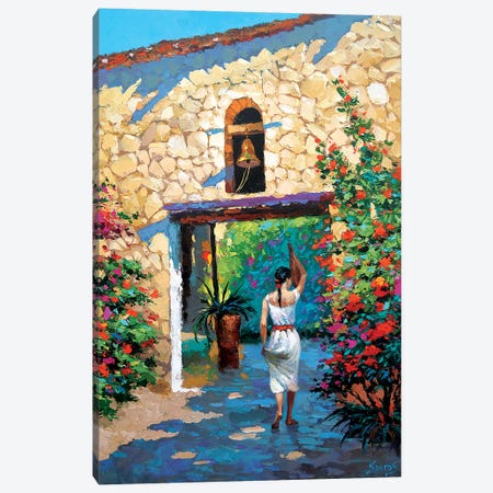 Mexican Girl With Jug Canvas Print #DMT109} by Dmitry Spiros Canvas Print