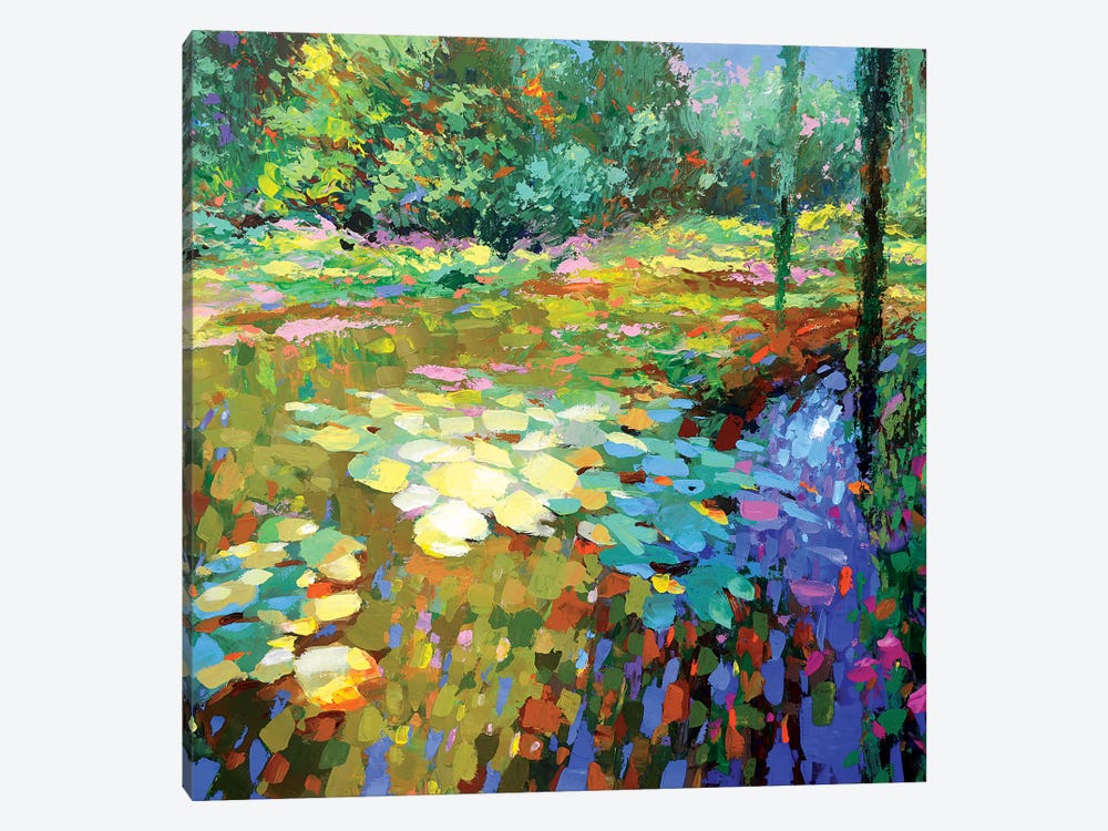 Midday Water Lilies by Dmitry Spiros 1-piece Canvas Wall Art