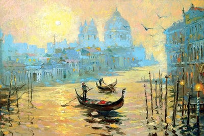 Morning In Venice II by Dmitry Spiros framed canvas print