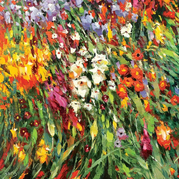 Artists Like Monet: Mosaic Flowers I by Dmitry Spiros