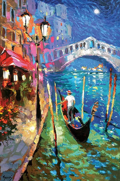 Artists Like Monet: Mysterious Moonlight by Dmitry Spiros