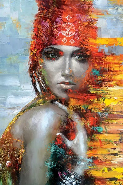 Nataly by Dmitry Spiros framed canvas print