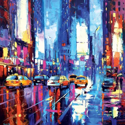 Night Kaleidoscope I by Dmitry Spiros framed canvas print