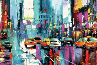 Night Kaleidoscope II by Dmitry Spiros framed canvas print