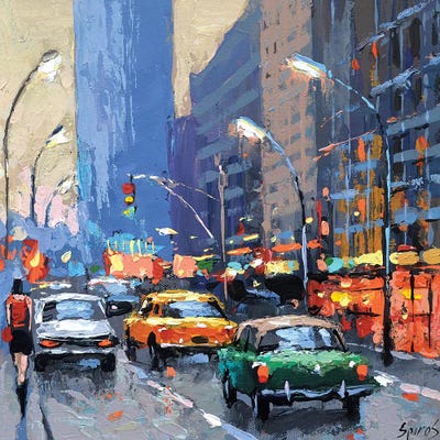 Night Sketch by Dmitry Spiros framed canvas print