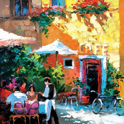 Old Tavern by Dmitry Spiros framed canvas print