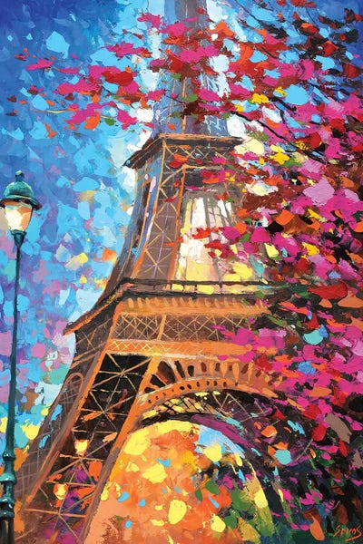 Palette Knife Prints: Paris Autumn by Dmitry Spiros