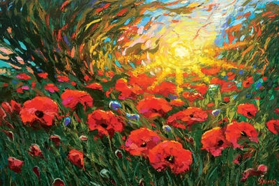 Poppies At Sunset by Dmitry Spiros canvas print