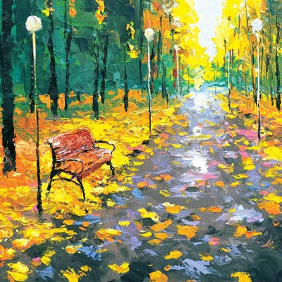 Rain Alley by Dmitry Spiros framed canvas print