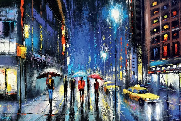 Rain: Rainy Night II by Dmitry Spiros