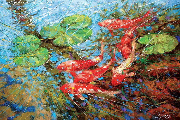 Red Fish by Dmitry Spiros wall art