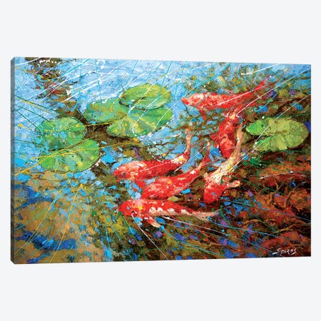 Red Fish Canvas Print #DMT149} by Dmitry Spiros Canvas Print