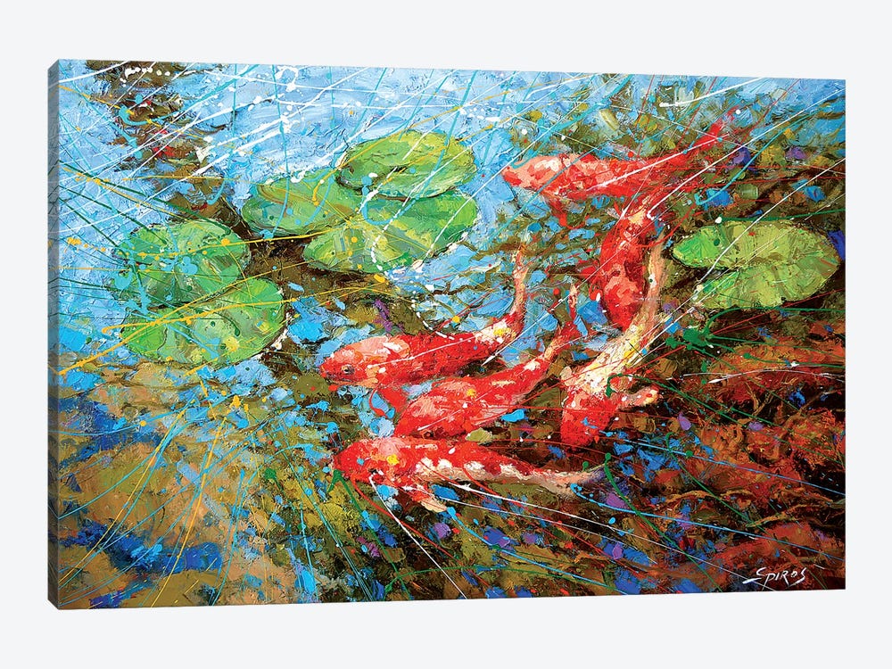 Red Fish by Dmitry Spiros 1-piece Canvas Wall Art