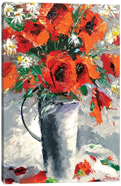 Red Poppies Canvas Art Print - Dmitry Spiros