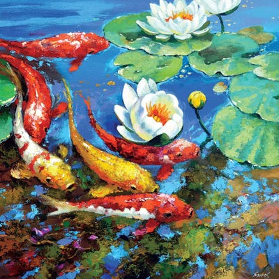 Reflection Fin by Dmitry Spiros framed canvas print