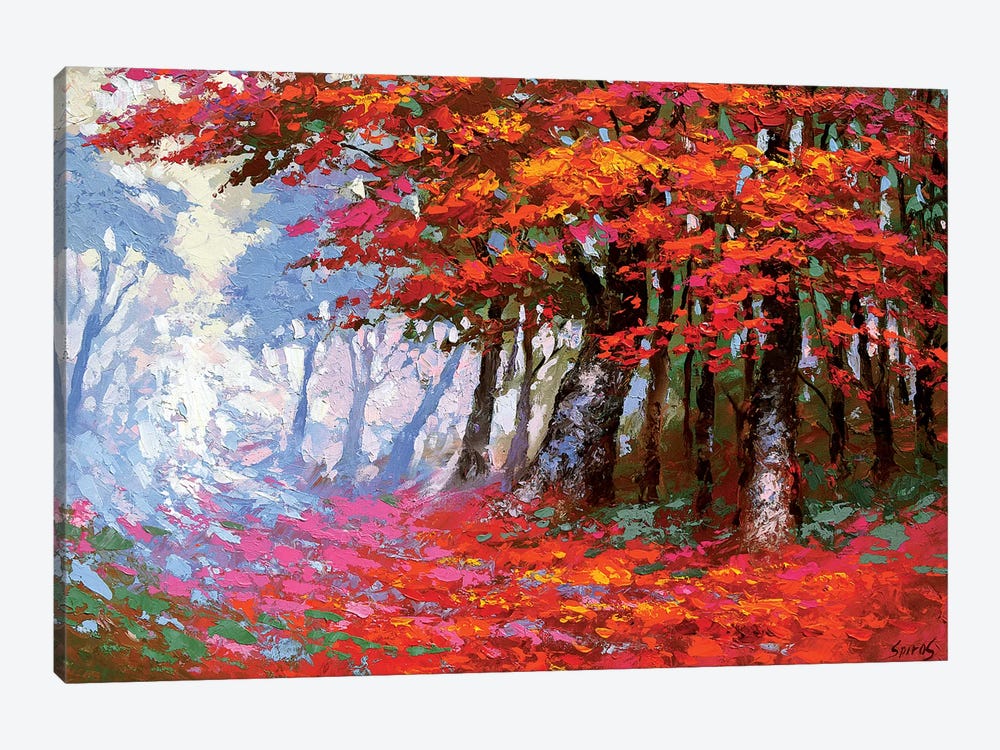 Scarlet Autumn by Dmitry Spiros 1-piece Canvas Art