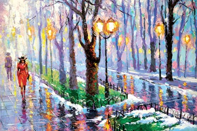 Spring Park by Dmitry Spiros framed canvas print