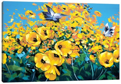 Two Butterflies Canvas Art Print - Dmitry Spiros