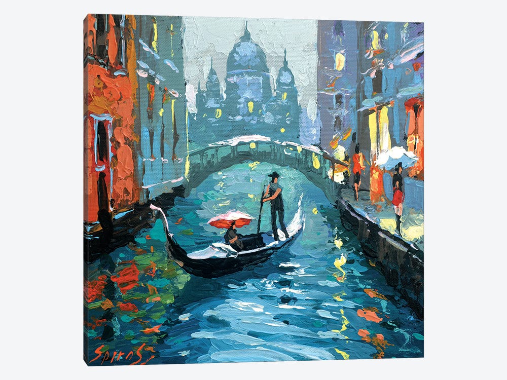 Venetian Canals by Dmitry Spiros 1-piece Canvas Artwork
