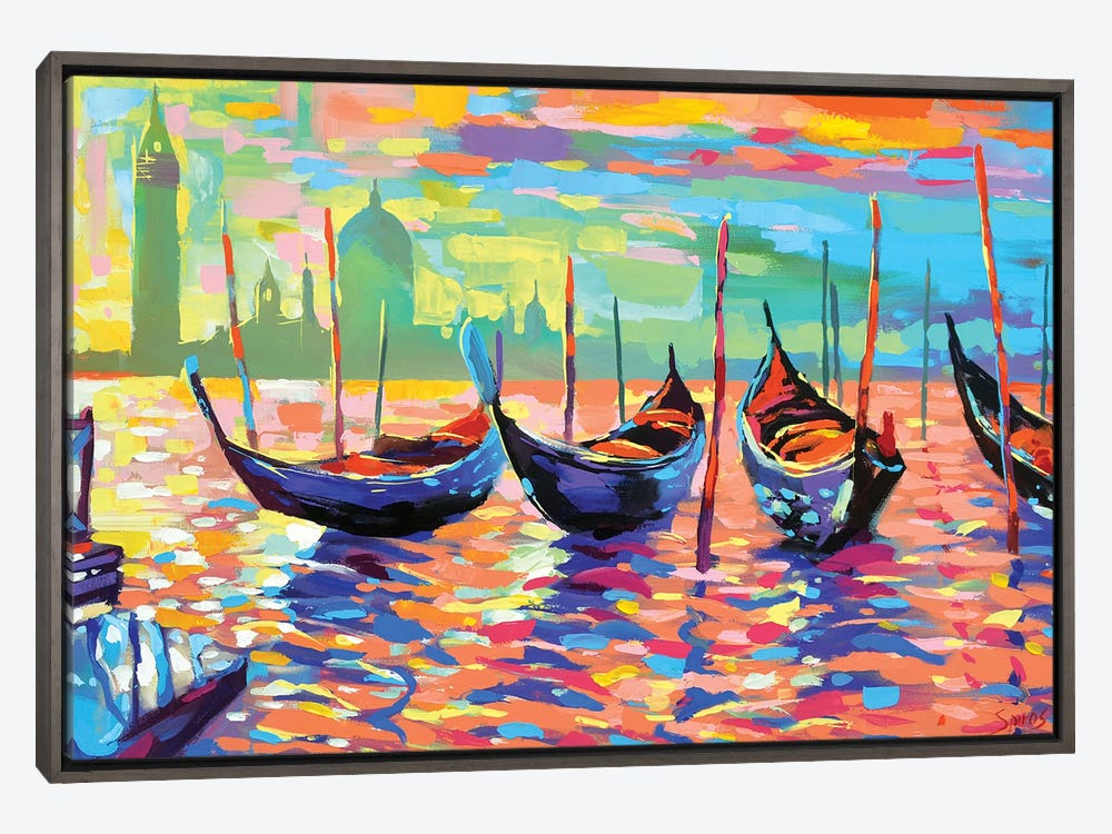 BOAT RIVER Diamond Art Painting UNFRAMED COMPLETED