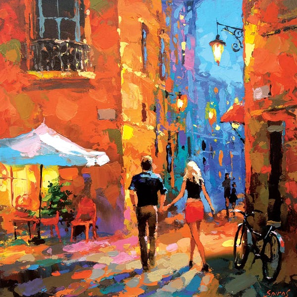 Dmitry Spiros: Walking Through The Night Streets by Dmitry Spiros