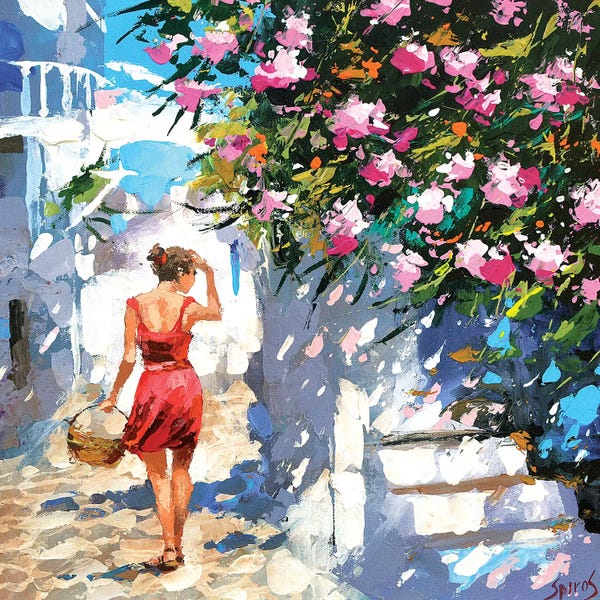 Greece: Greek Lane by Dmitry Spiros