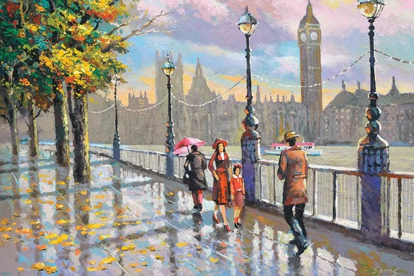 United Kingdom: London Rainy by Dmitry Spiros
