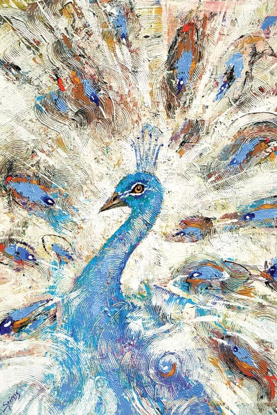 Dmitry Spiros: Blue Peacock by Dmitry Spiros