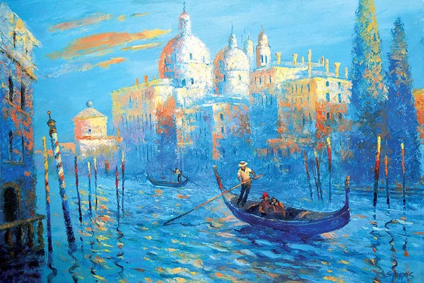 Artists Like Monet: Blue Venice by Dmitry Spiros