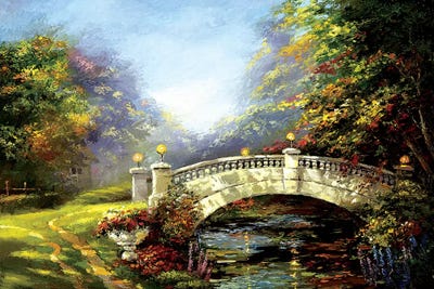 Bridge by Dmitry Spiros framed canvas print