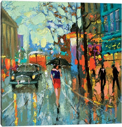 Brooding Rain Canvas Art Print - Rain Art