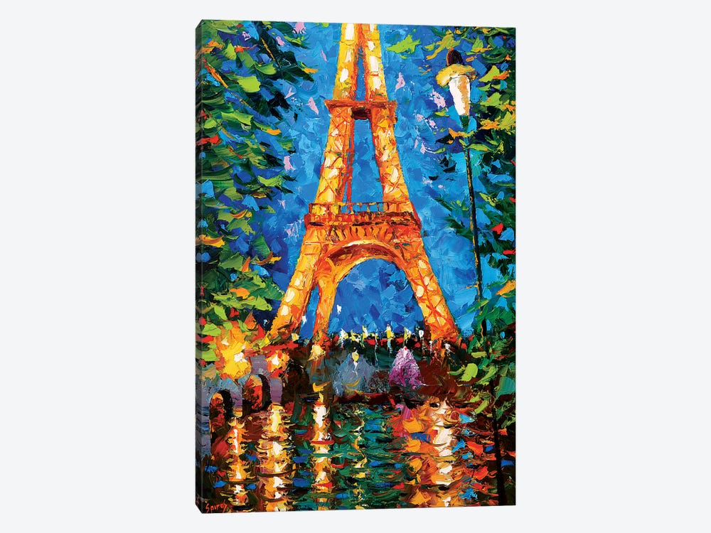 ❤️ Louis Vuitton Eiffel Tower painting abstract woman Paris canvas print  lv13