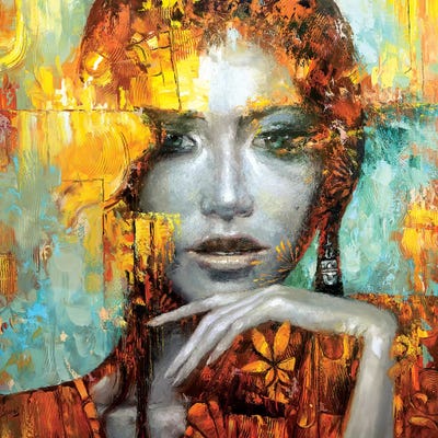 Enia by Dmitry Spiros framed canvas print