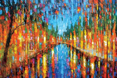 Evening Improvisation by Dmitry Spiros framed canvas print