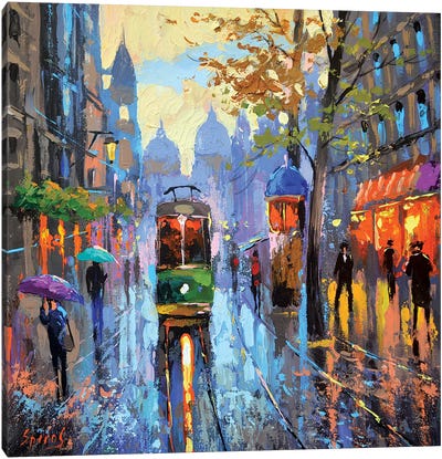 Evening Rain Canvas Art Print - Dmitry Spiros