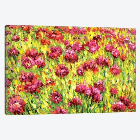 Field Of Blooms Canvas Print #DMT69} by Dmitry Spiros Canvas Artwork