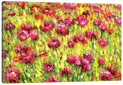 Field Of Blooms Canvas Art Print - Dmitry Spiros