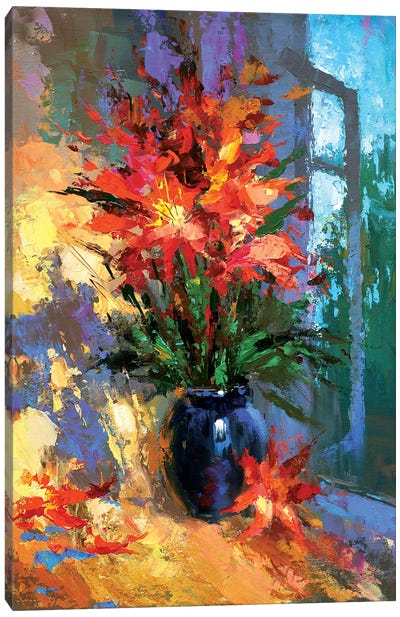 Flowers Evening Canvas Art Print - Dmitry Spiros
