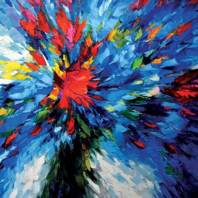 Flowers In Blue by Dmitry Spiros framed canvas print