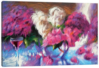 Flowers Lilac Canvas Art Print - Dmitry Spiros
