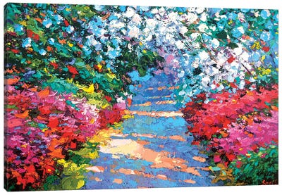 Garden Path Canvas Art Print - Artists Like Monet
