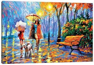 Golden Autumn I Canvas Art Print - Rain Art