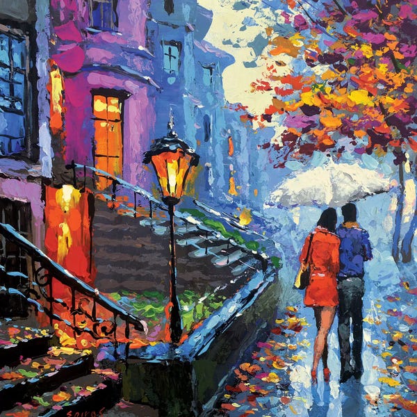 Dmitry Spiros: Autumn Evening by Dmitry Spiros